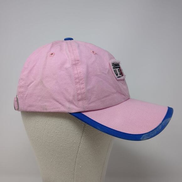 Washington USA Slideback Baseball Cap Pink One Size Adjustable Embroidered - Picture 5 of 9